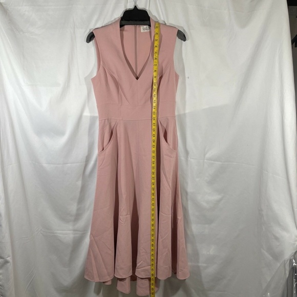 NEW Eliza‎ J Navy [ 6 ] High Low Fit & Flare Midi Dress in Blush - Picture 5 of 12